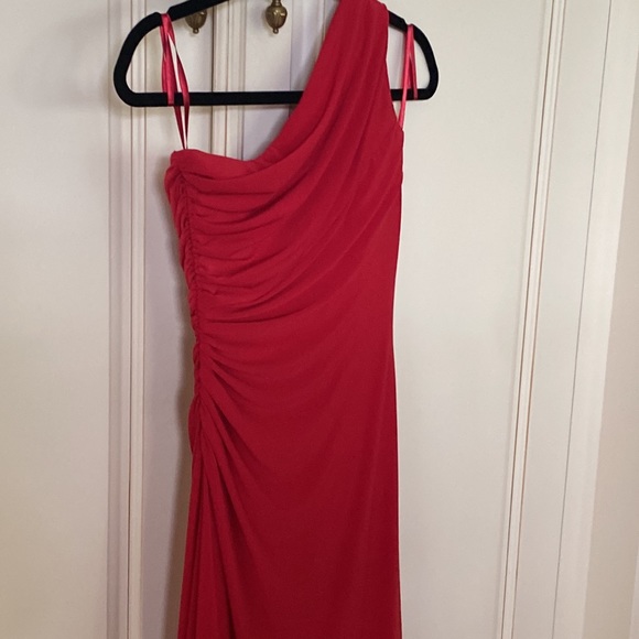 Lauren Ralph Lauren evening dress. Pullover style. Classic Roasted Pepper Red 4 - Picture 8 of 13